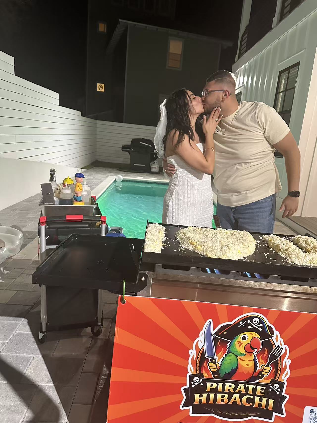 Pirate Hibachi at-home hibachi catering event 1 - Panama City Beach Destin 30A Florida