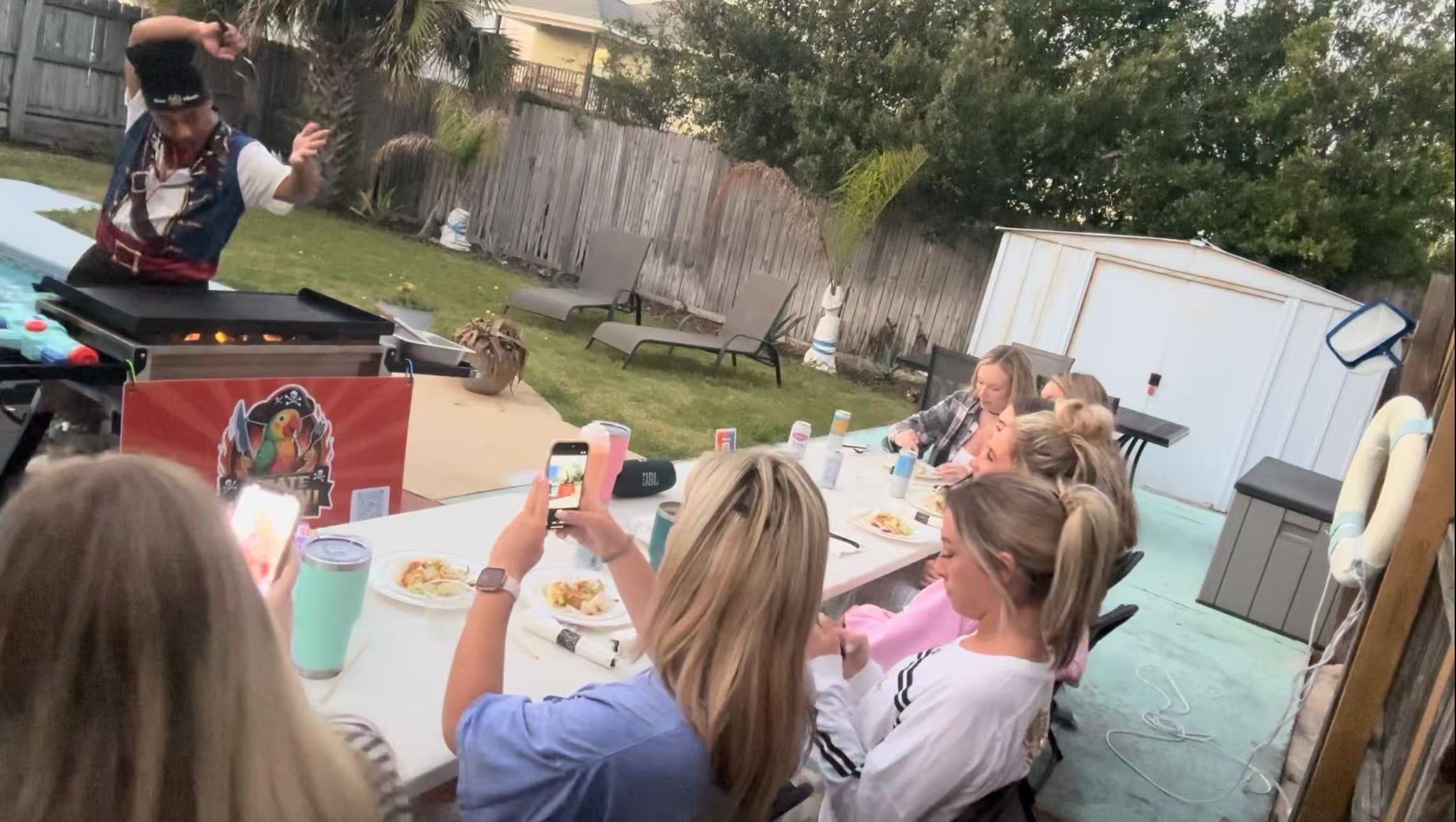 Bachelorette party hibachi catering 30A Florida