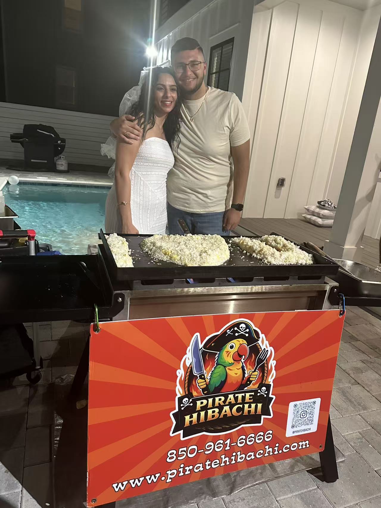 Pirate Hibachi at-home hibachi catering event 16 - Panama City Beach Destin 30A Florida