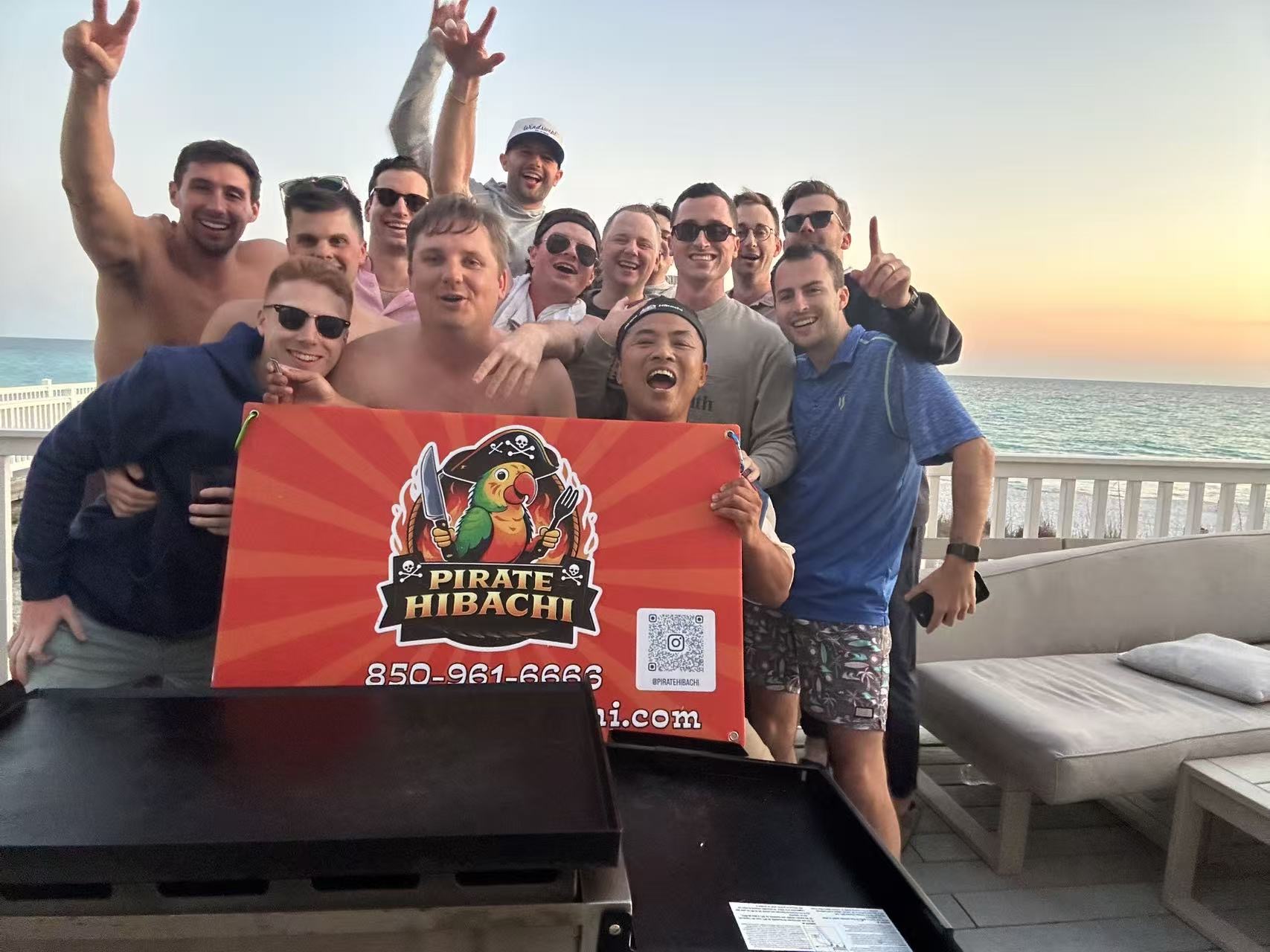 Pirate Hibachi at-home hibachi catering event 19 - Panama City Beach Destin 30A Florida