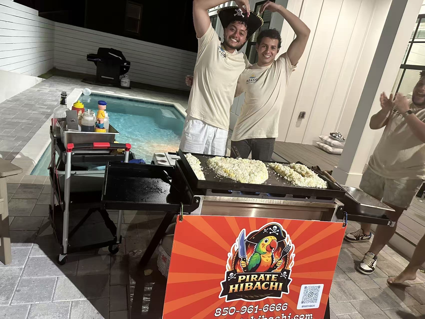 Wedding reception hibachi catering Destin 30A Florida