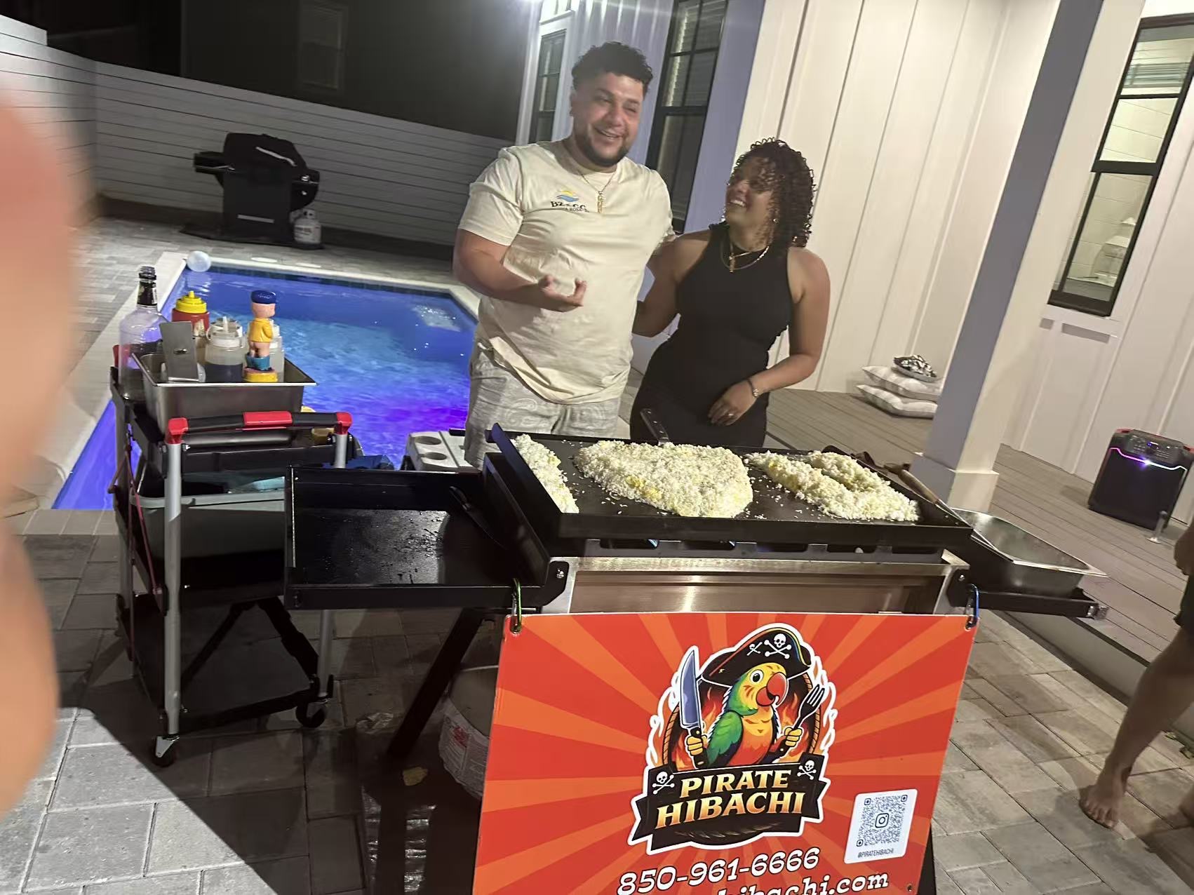 Pirate Hibachi at-home hibachi catering event 31 - Panama City Beach Destin 30A Florida