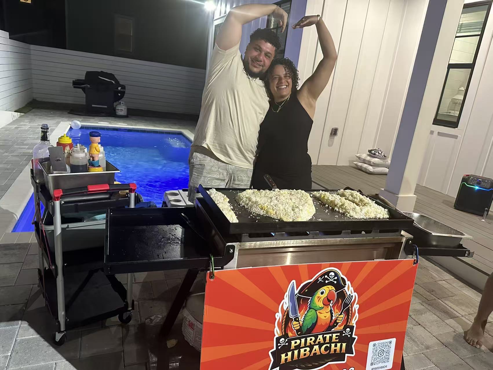 Pirate Hibachi at-home hibachi catering event 44 - Panama City Beach Destin 30A Florida