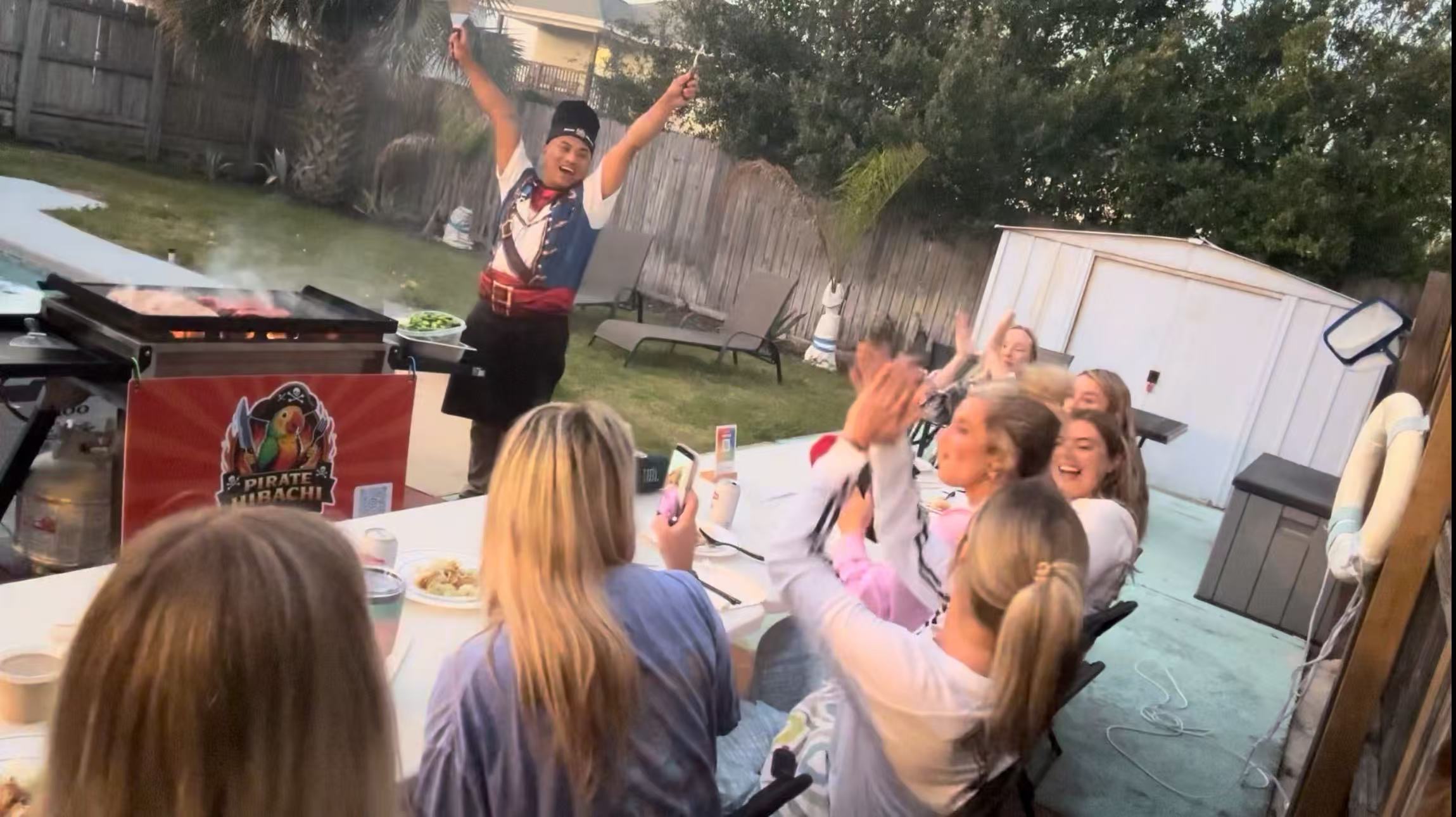 Pirate Hibachi at-home hibachi catering event 46 - Panama City Beach Destin 30A Florida