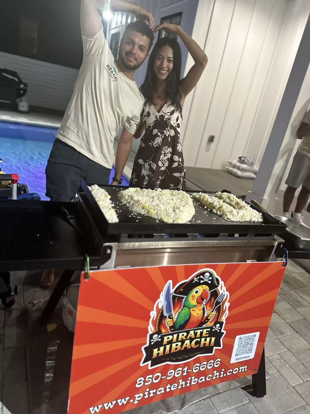 Pirate Hibachi at-home hibachi catering event 49 - Panama City Beach Destin 30A Florida