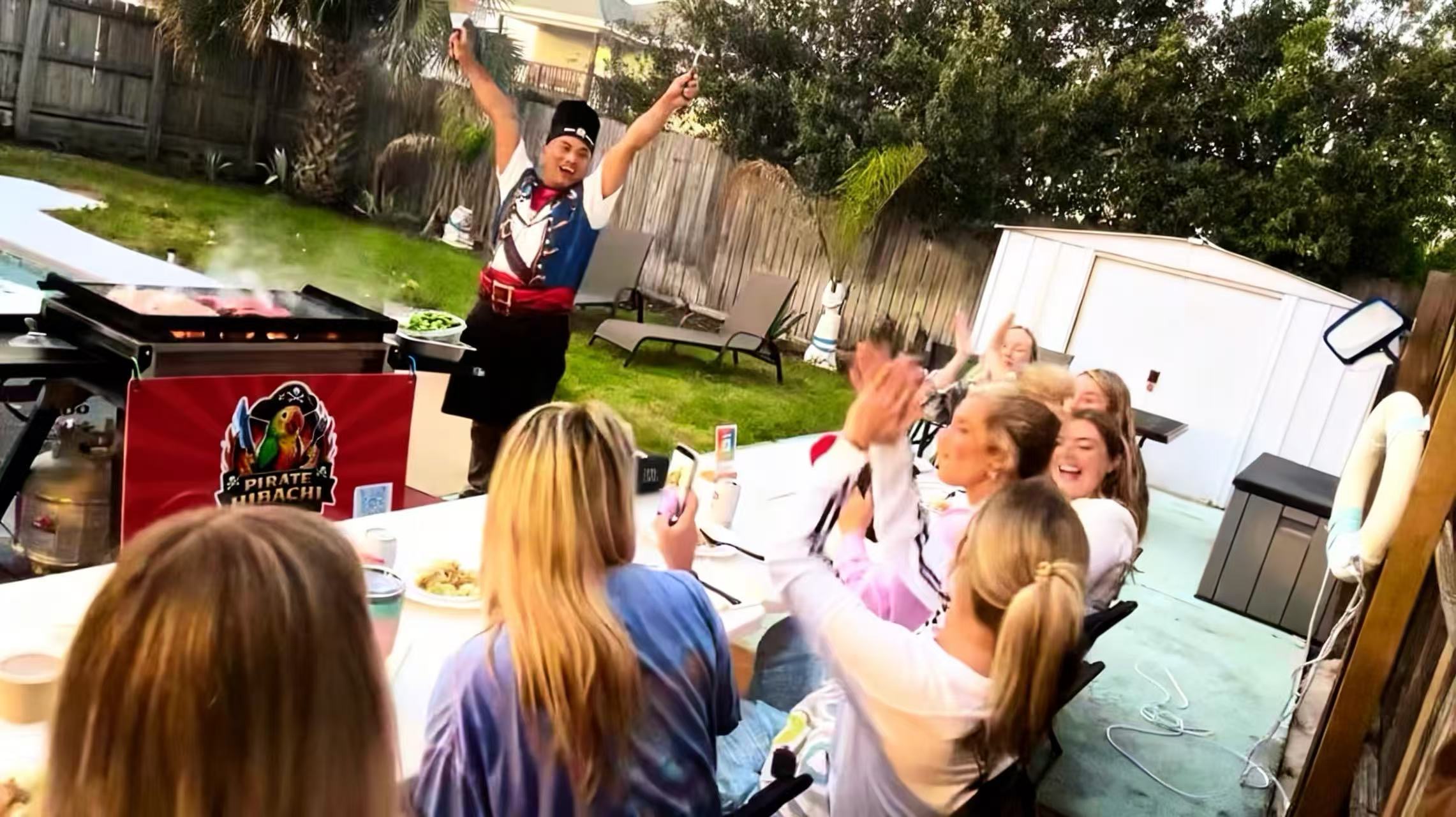 Pirate Hibachi at-home hibachi catering event 51 - Panama City Beach Destin 30A Florida