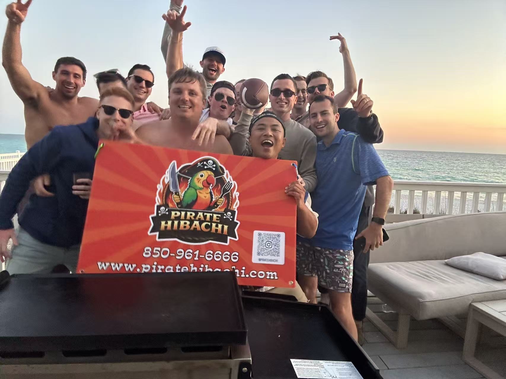 Pirate Hibachi at-home hibachi catering event 54 - Panama City Beach Destin 30A Florida