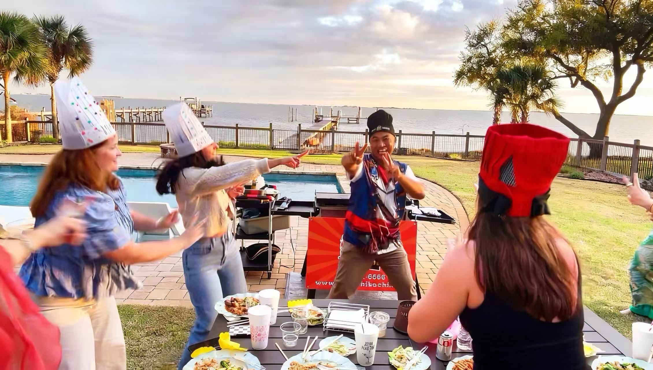 Pirate Hibachi at-home hibachi catering event 57 - Panama City Beach Destin 30A Florida