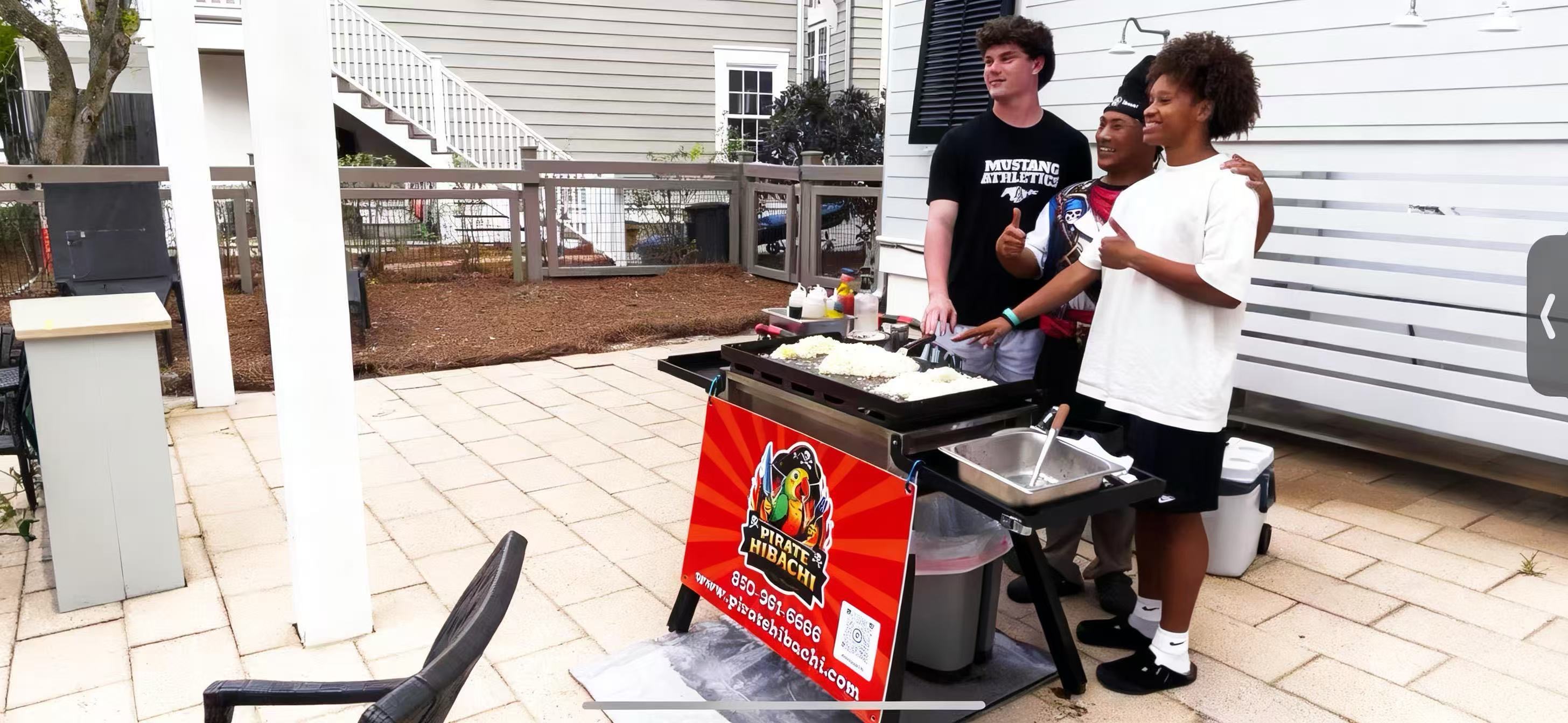 Pirate Hibachi at-home hibachi catering event 6 - Panama City Beach Destin 30A Florida