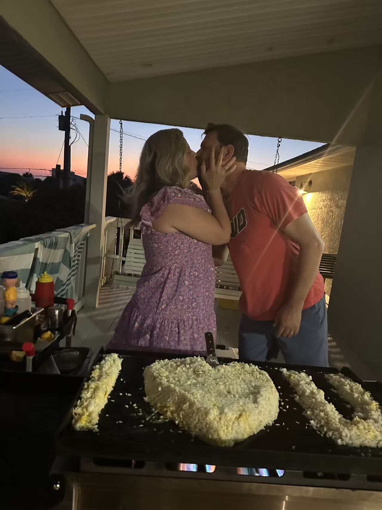 Group photo at Pirate Hibachi catering event Santa Rosa Beach