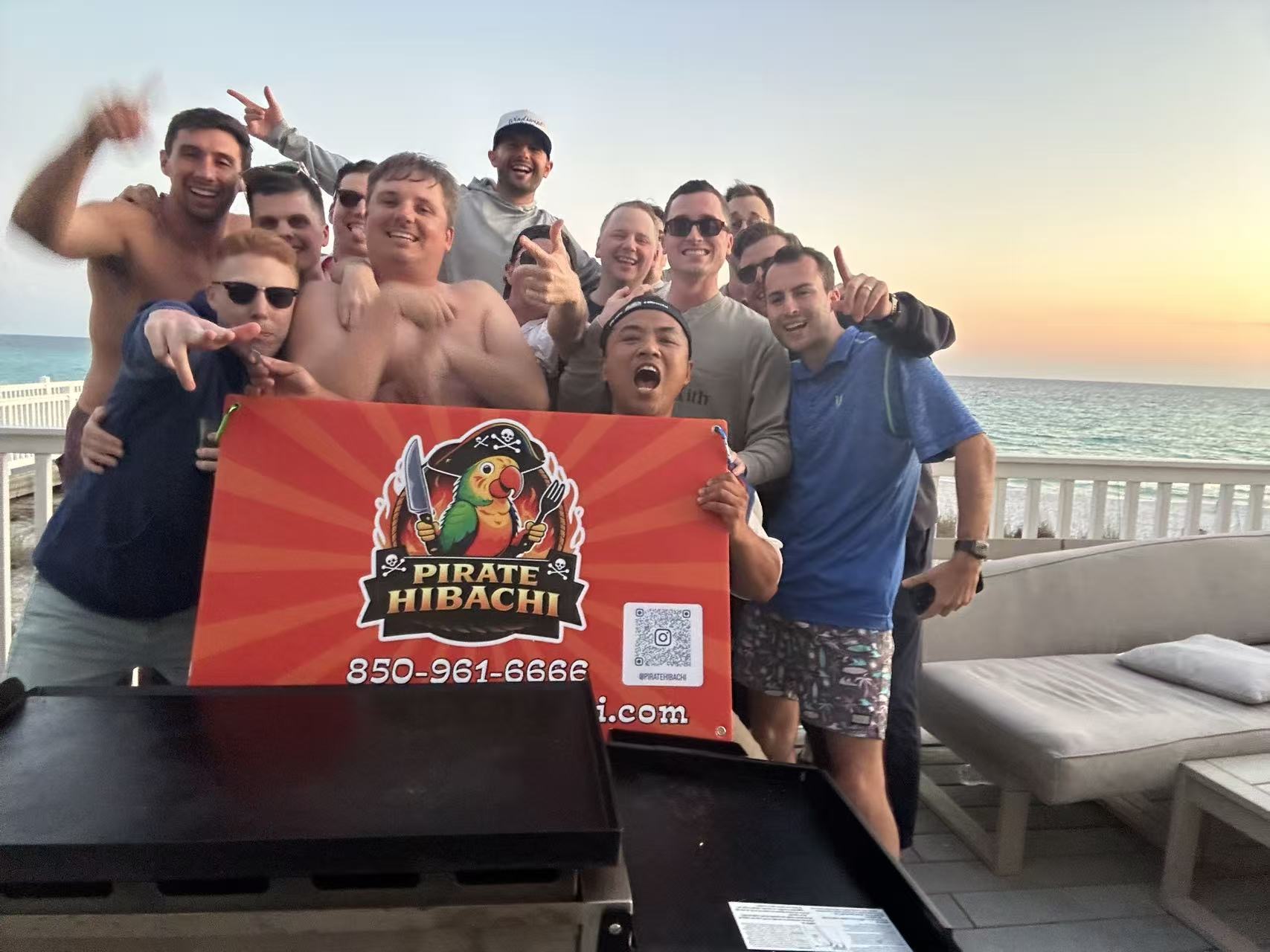 Pirate Hibachi at-home hibachi catering event 62 - Panama City Beach Destin 30A Florida