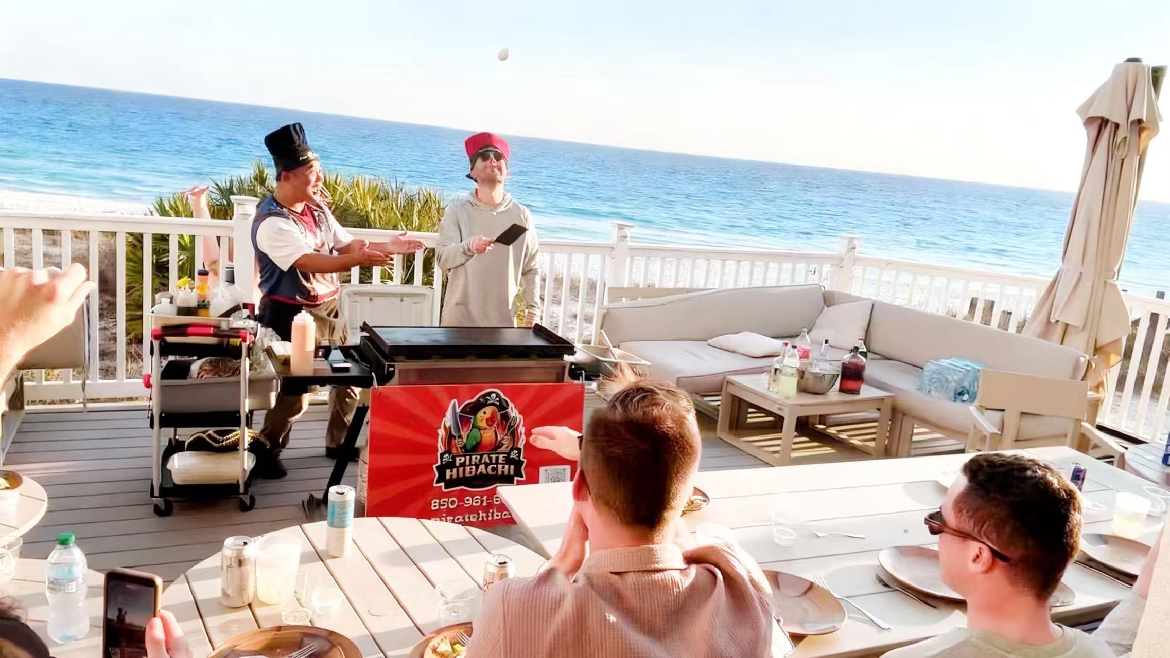 Pirate Hibachi at-home hibachi catering event 69 - Panama City Beach Destin 30A Florida