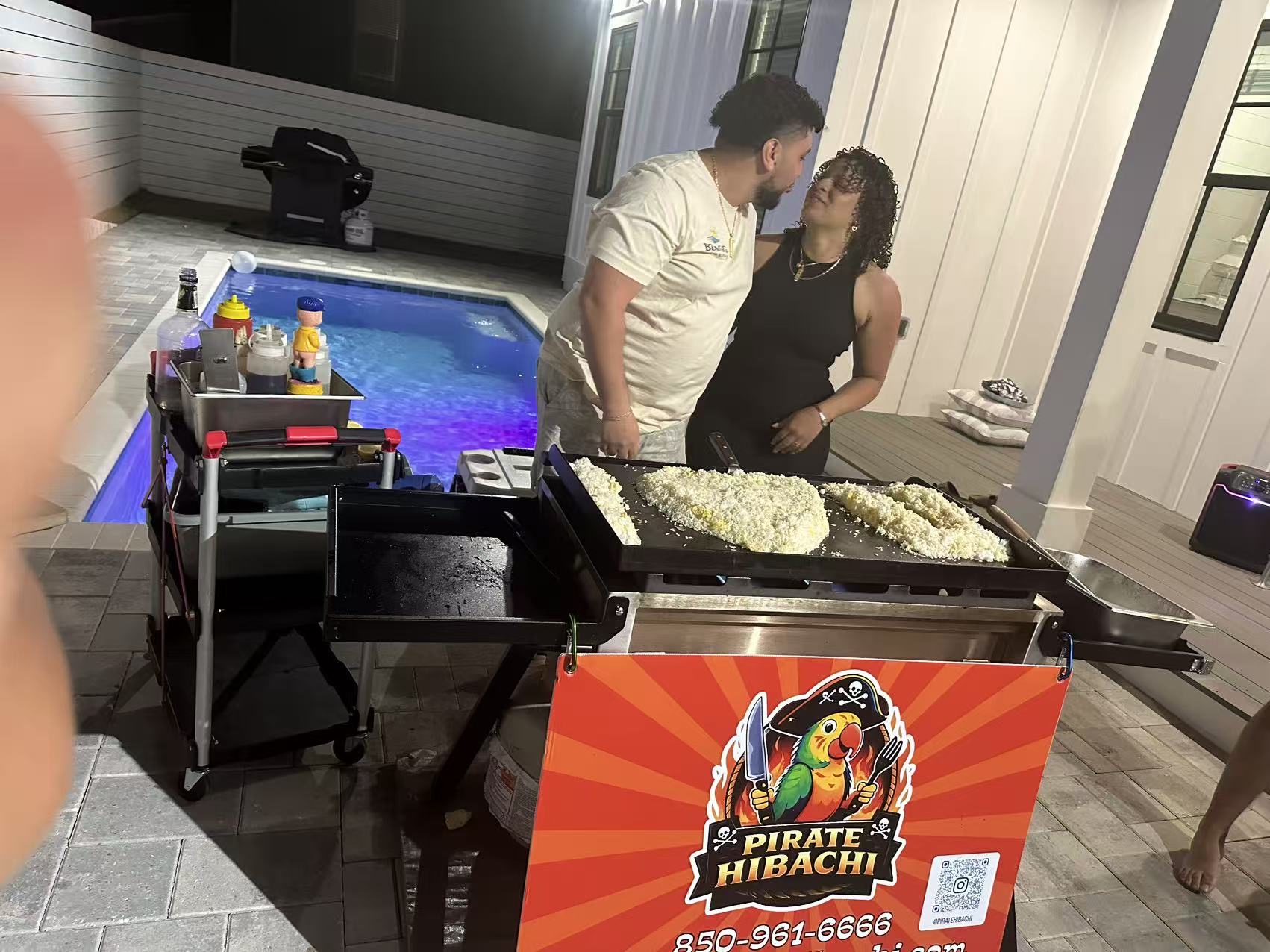 Pirate Hibachi at-home hibachi catering event 73 - Panama City Beach Destin 30A Florida