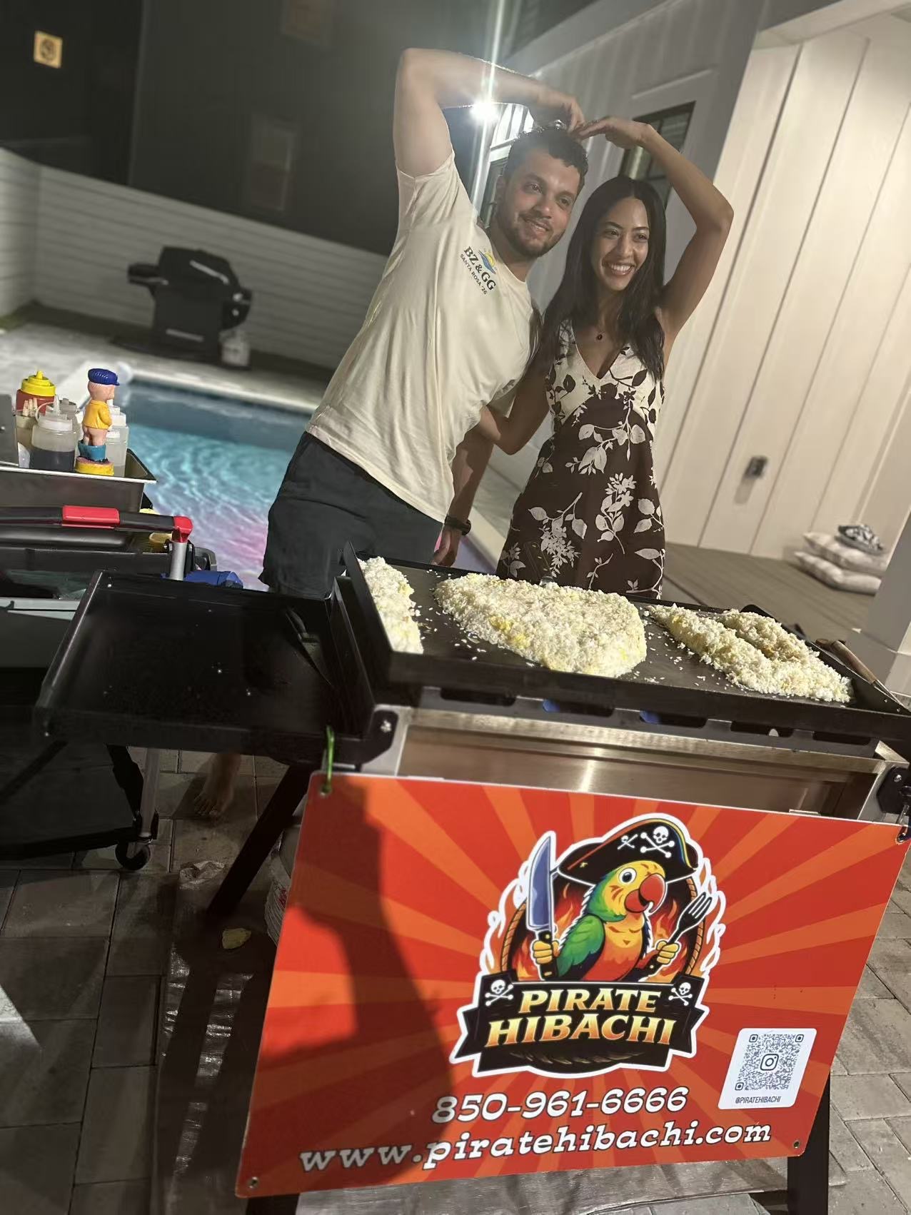 Pirate Hibachi at-home hibachi catering event 74 - Panama City Beach Destin 30A Florida