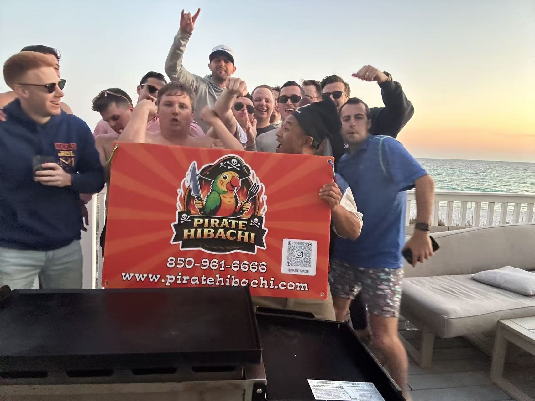 Pirate Hibachi at-home hibachi catering event 75 - Panama City Beach Destin 30A Florida