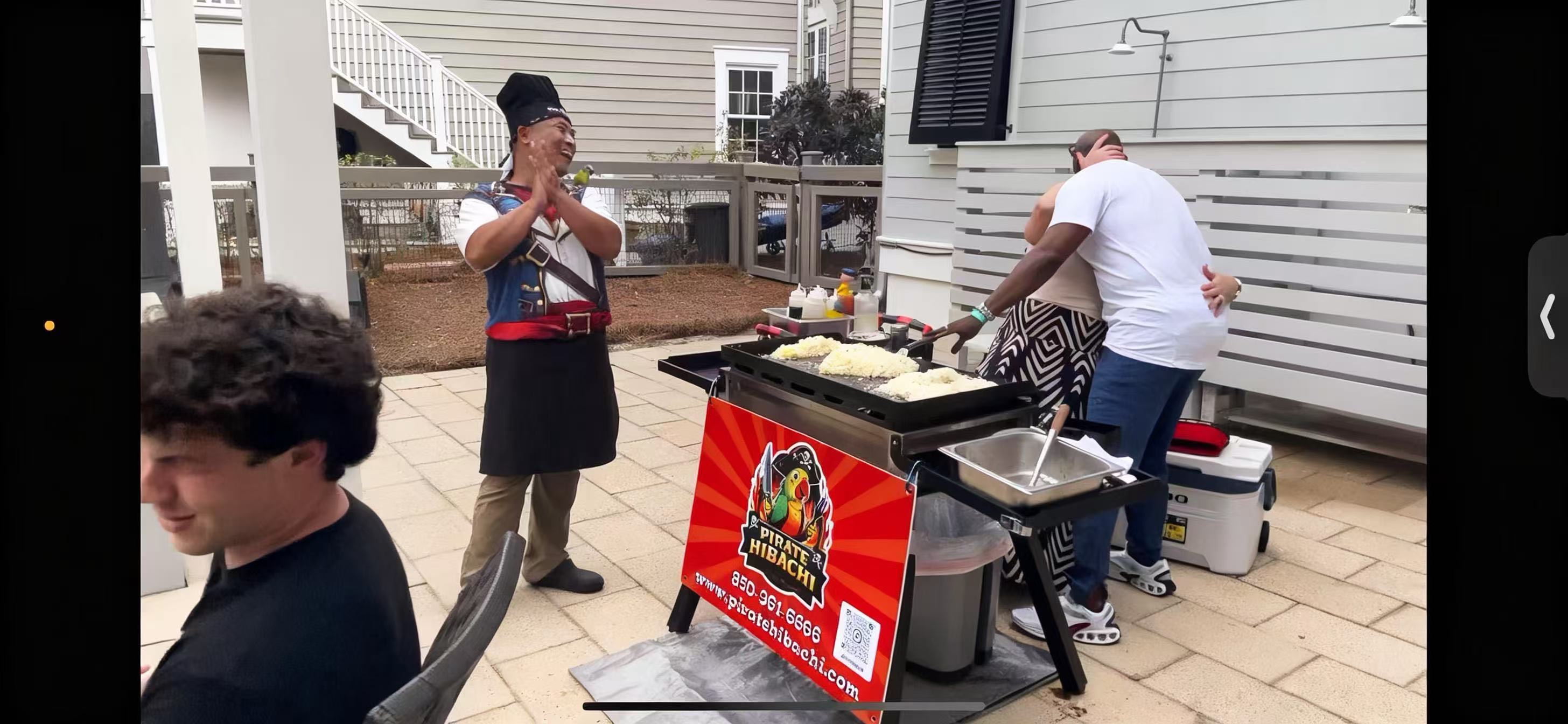 Pirate Hibachi at-home hibachi catering event 77 - Panama City Beach Destin 30A Florida