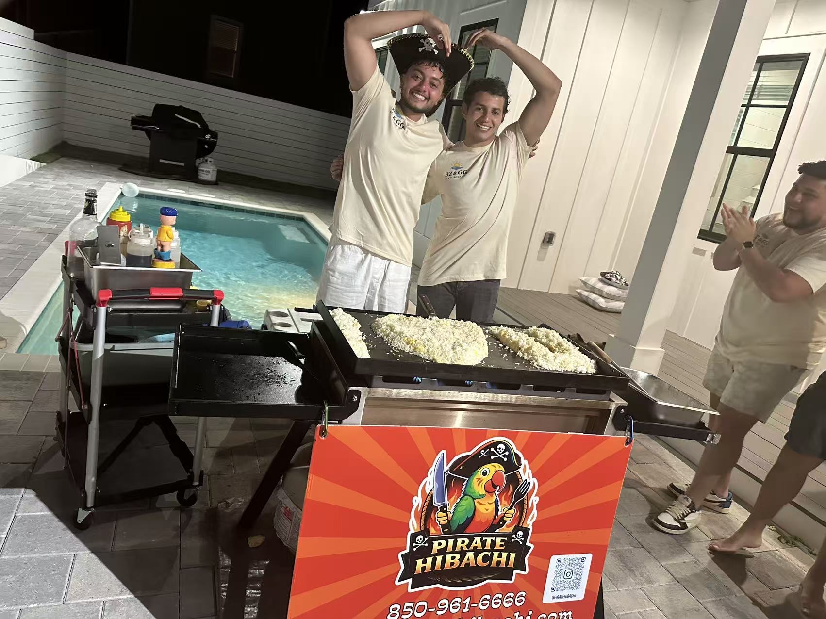 Pirate Hibachi at-home hibachi catering event 78 - Panama City Beach Destin 30A Florida