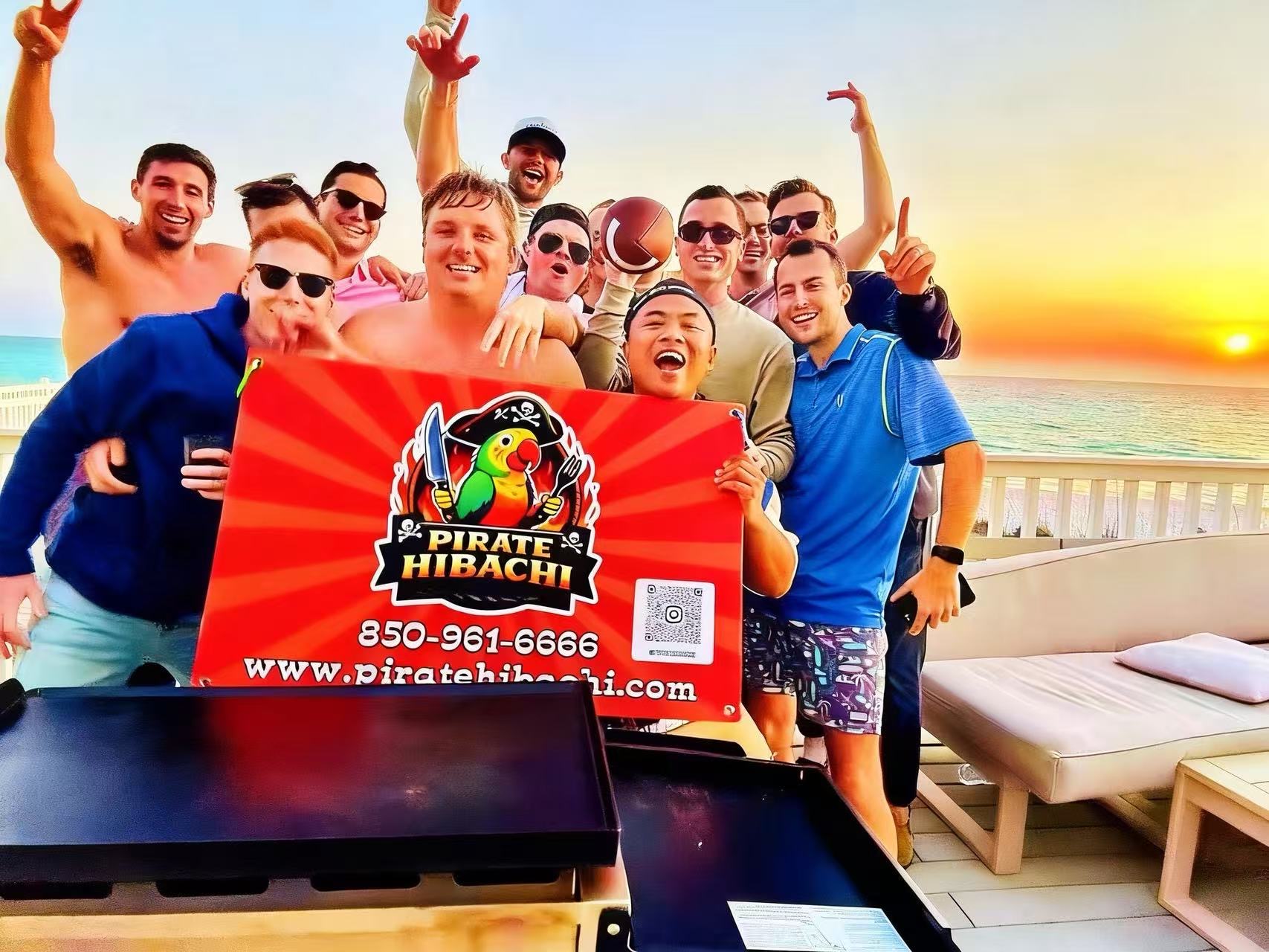 Pirate Hibachi at-home hibachi catering event 9 - Panama City Beach Destin 30A Florida